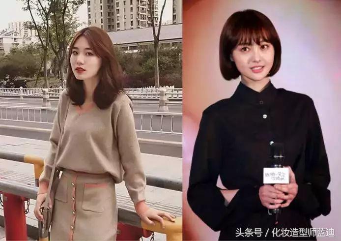 v脸发型女短发卷发,v脸适合的卷发