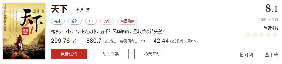 值得看的网文神作,必看的网文神作