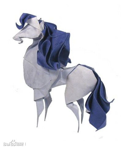 折纸王子复杂折纸作品鲸鱼,折纸作品基础型折纸方法图解