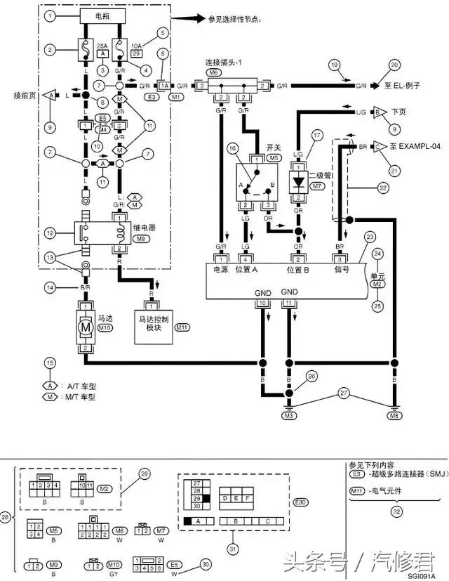 汽车电路基本知识书籍,汽车喇叭控制电路工作原理