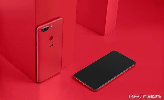 一加手机5t红,一加熔岩红版手机