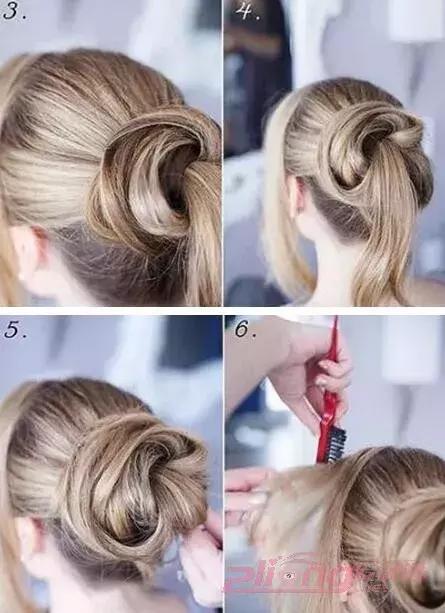 戴皇冠女童花苞头的扎法教程,元气少女花苞头怎么扎短发