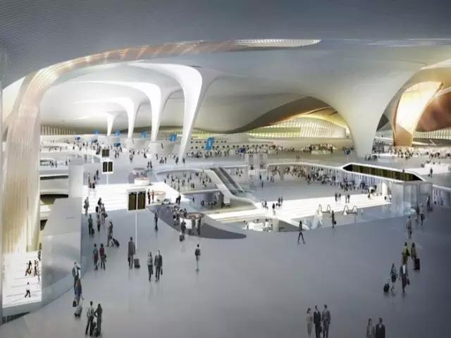 北京新机场效果图,北京新机场设计施工