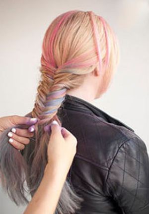 12-15岁大童编发鱼尾辫,简单时尚的鱼尾辫编发