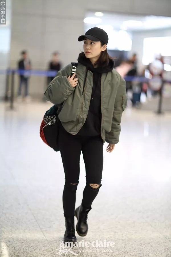 刘雯马丁靴搭配,刘雯宋茜夏天穿搭