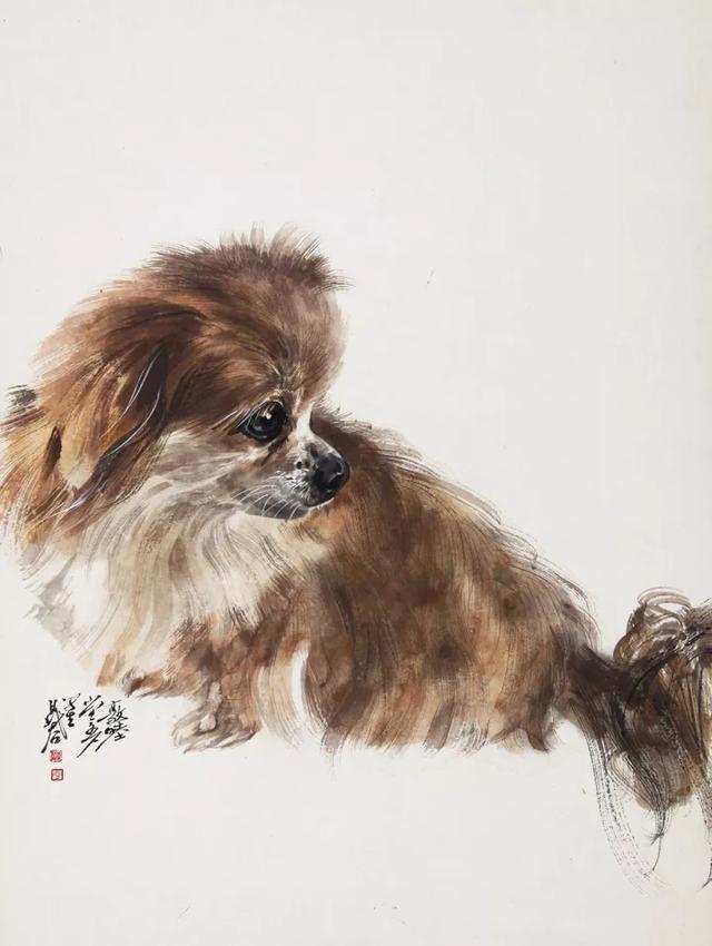 画十二生肖里的狗,晁谷画猫