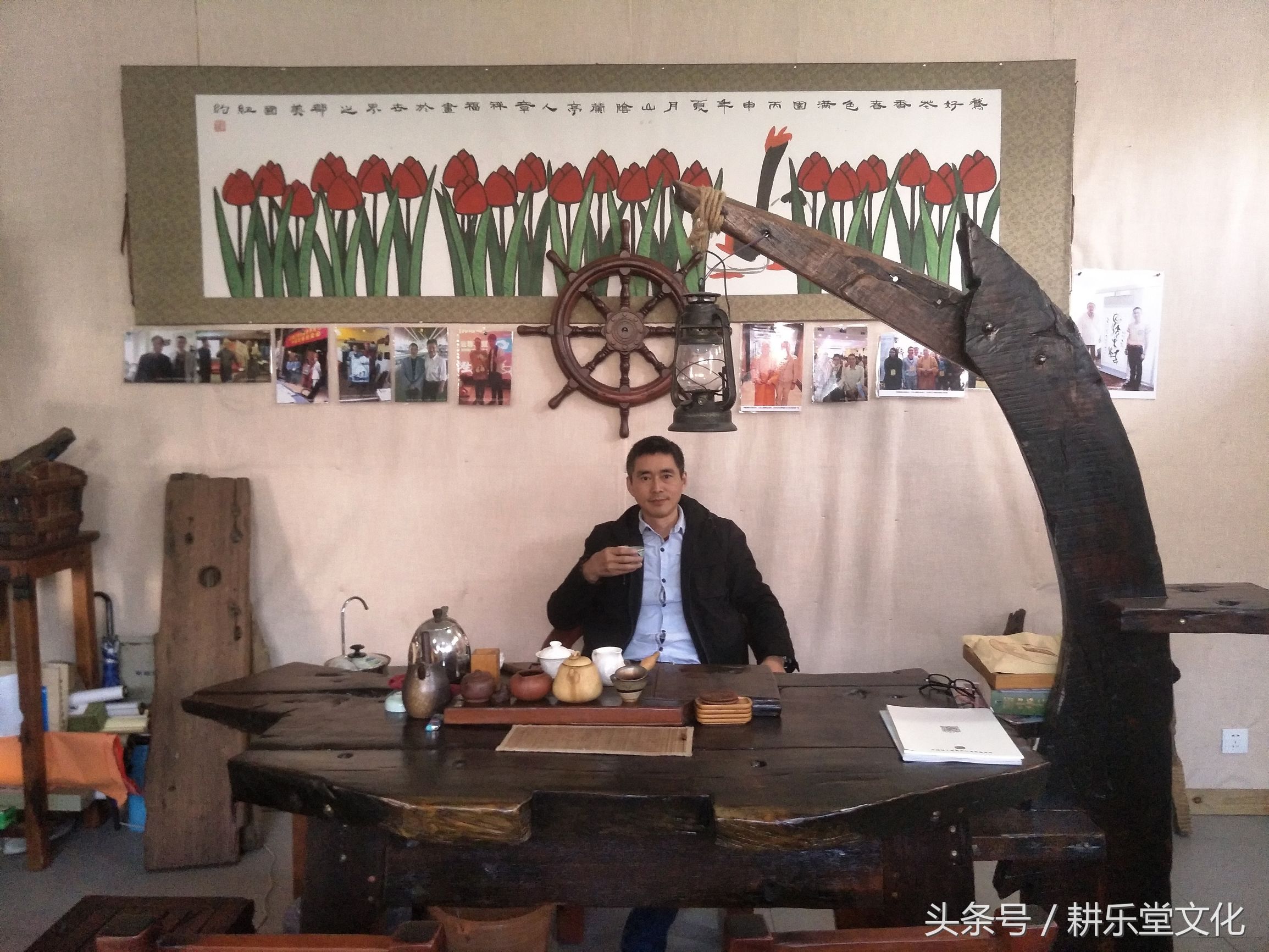 百年老船木雕刻,老船木山水雕刻