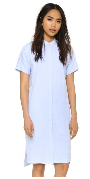 一件衬衫就让你美翻了整个春天,一件衬衫和一条裙子