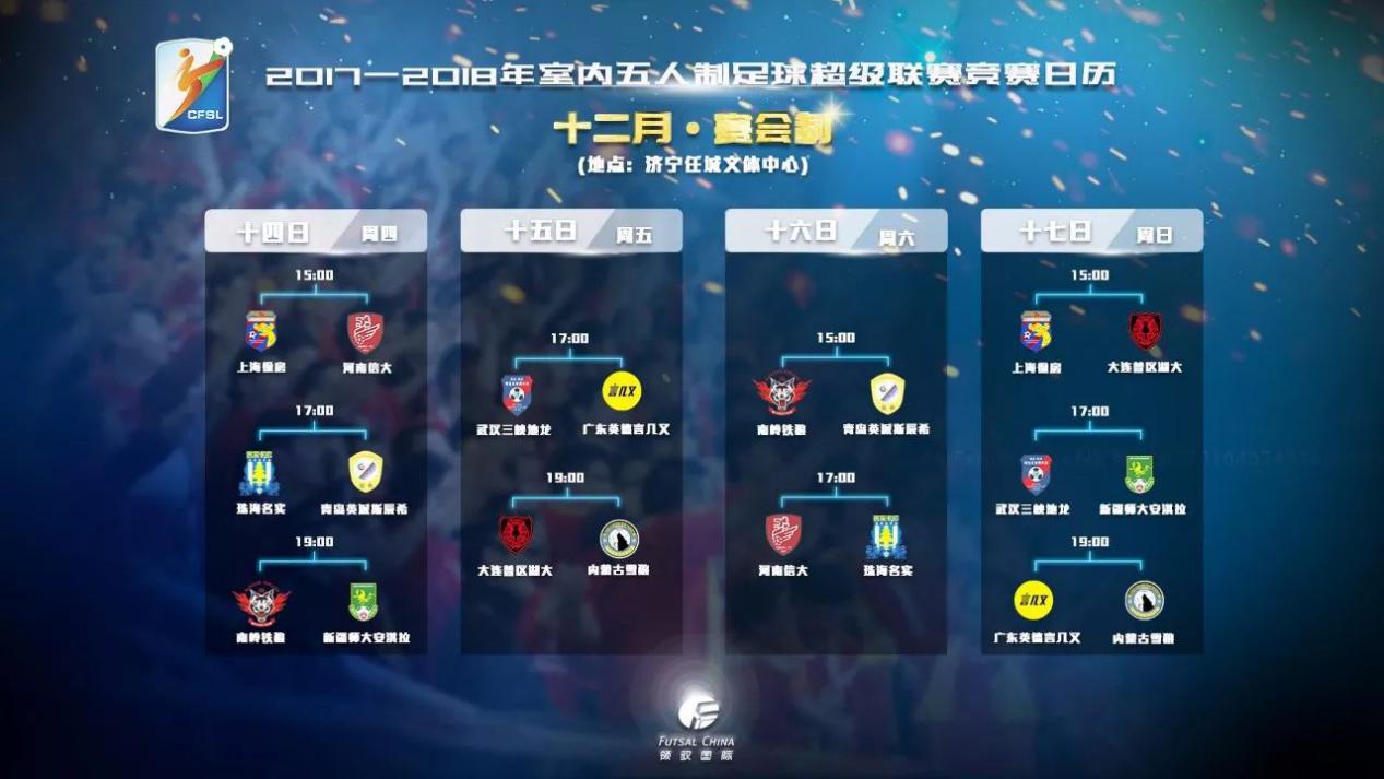 2024中国足协五人制足球超级联赛,2017-2018中国足协五人制比赛视频