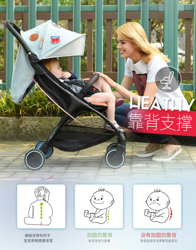 高颜值婴儿推车粉色,最新款高档5个月婴儿推车