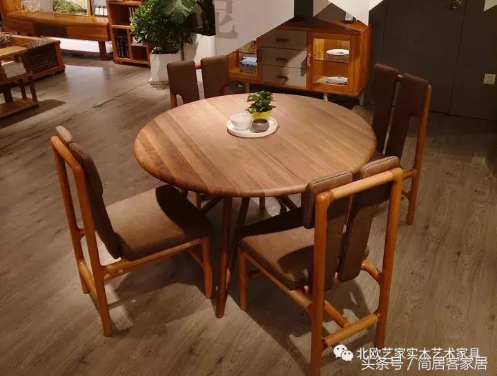 圆餐桌艺术,简美风格圆餐桌