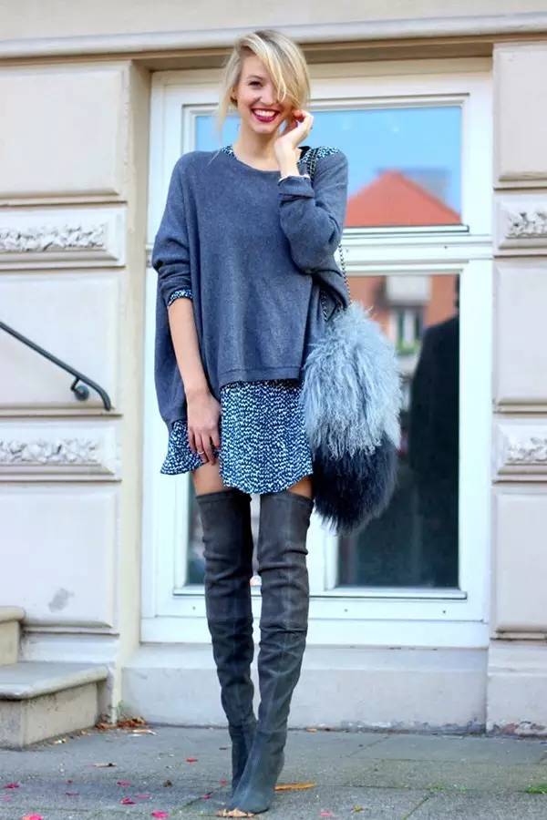 想做个时髦精你选对t恤了吗,秋冬怎么穿裙子好看又不冷