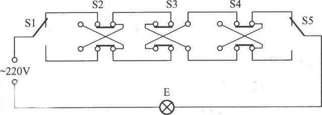 五层楼梯双联双控接线,楼梯双联双控怎么拉线