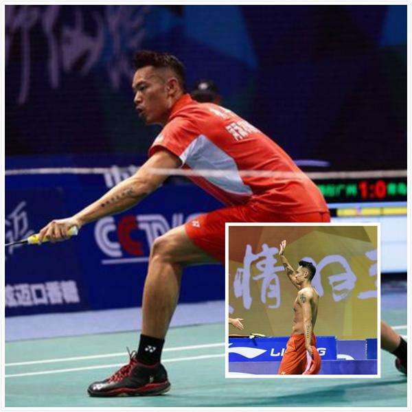 林丹复出羽超视频,林丹拎拍子