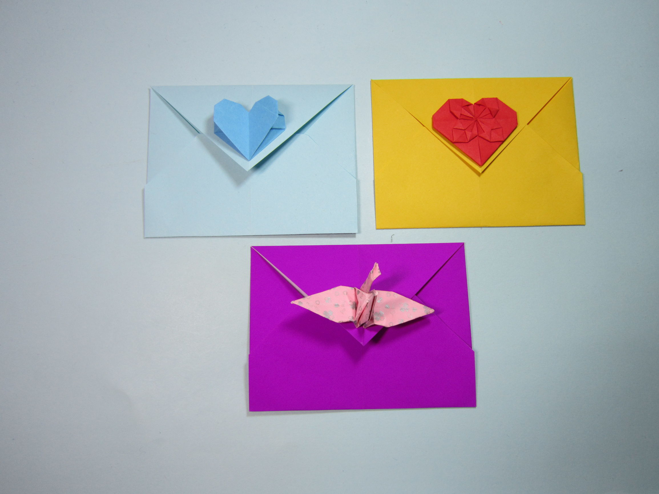 简单的手工折纸信封的折法,漂亮实用的蝴蝶结信封折纸教程