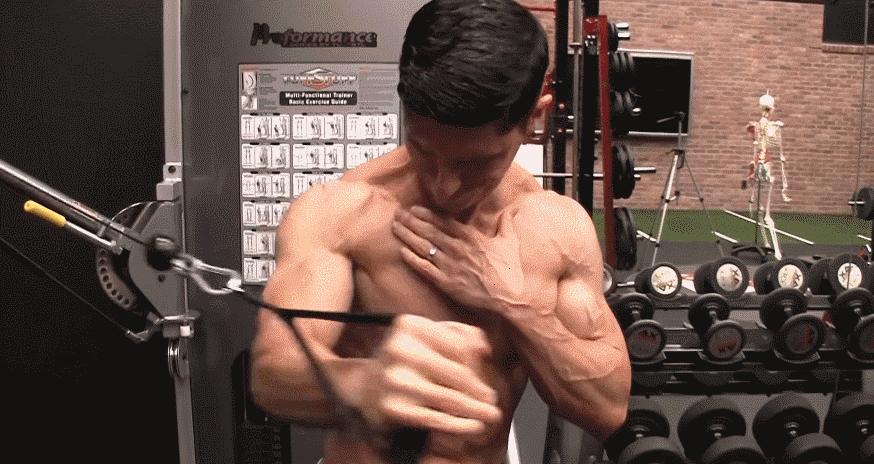 如何锻炼胸肌中间部位,如何锻炼胸肌右下方