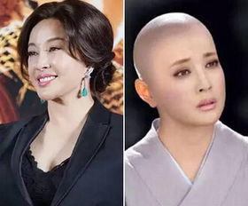 女明星没了刘海变好看了,女明星突然没头发了