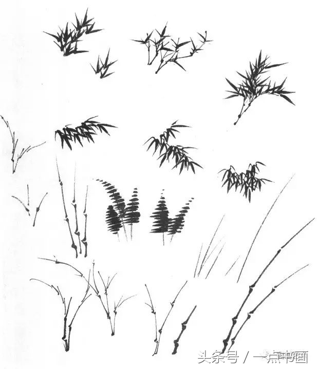 芥子园山水画技法10,芥子园国画山水画教学视频的画法
