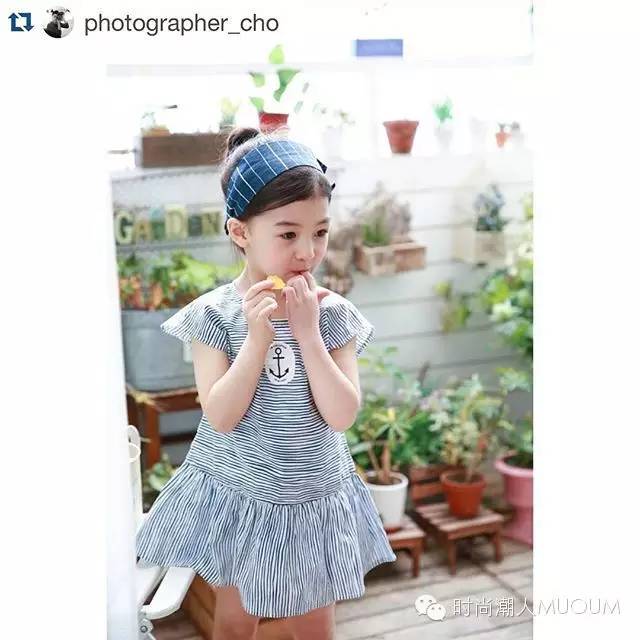 韩国小麻豆ellie春夏甜美童装搭配