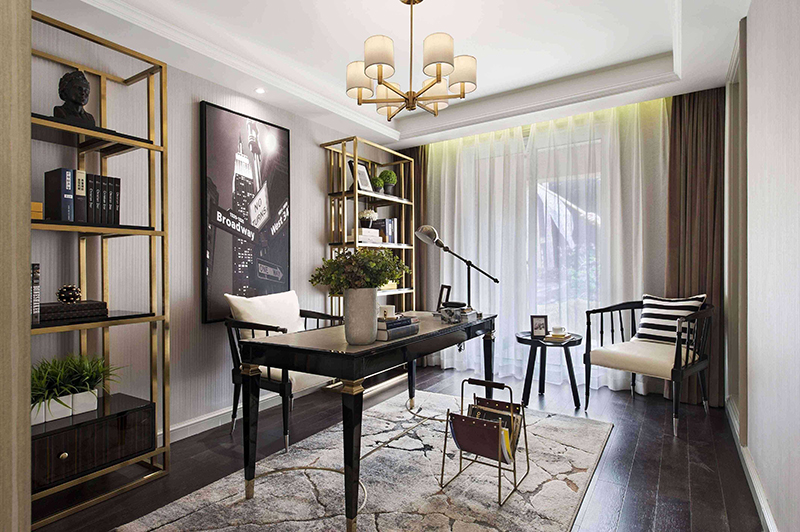 美式混搭别墅装修南昌,南昌经开区正荣府118平装修效果图