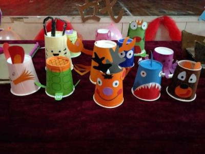 纸杯利用改造,一次性纸杯改造工艺品