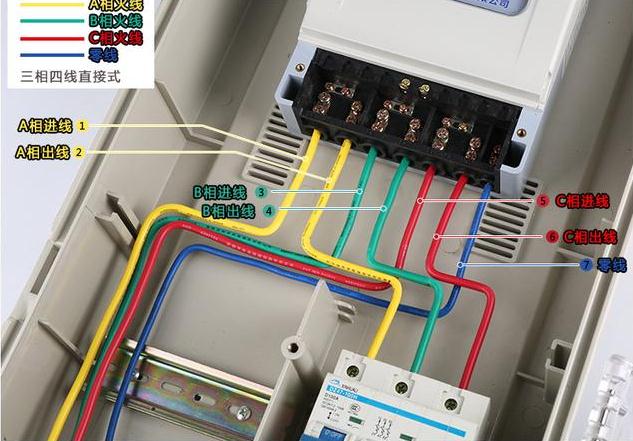 电工知识电表接线方法,正泰dtsu666三相四线制电表接线图