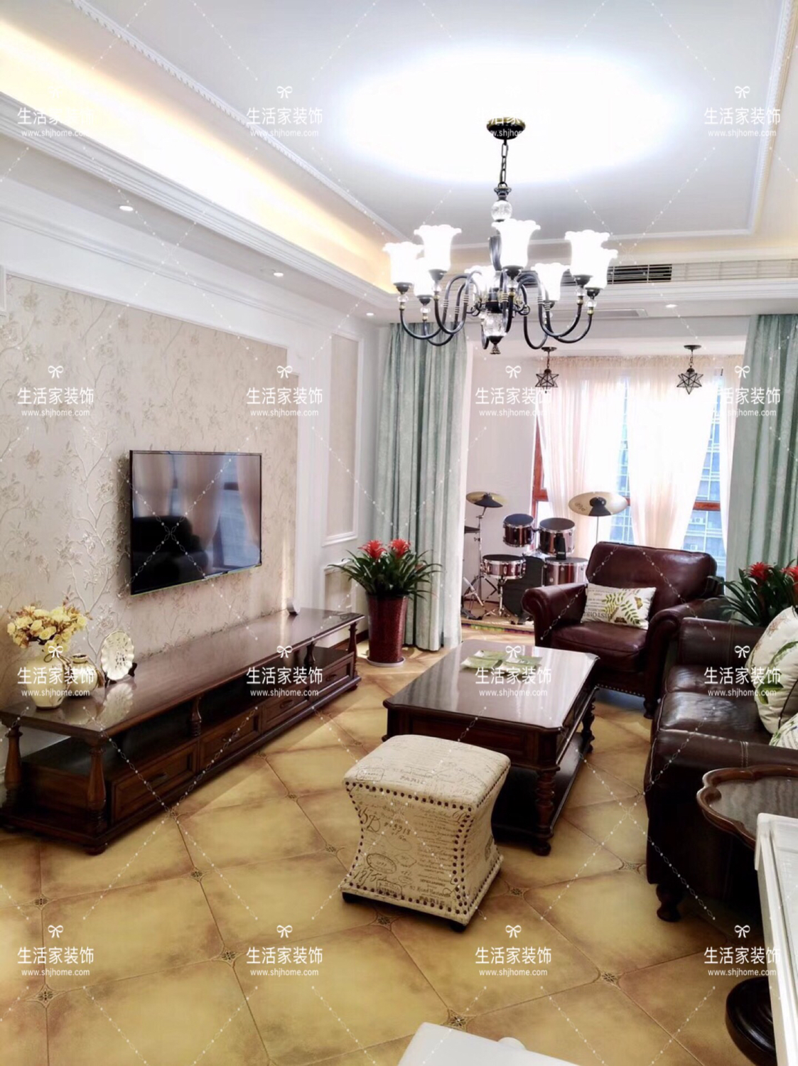 西安小户型装修设计,西安109户型现代轻奢装修风格