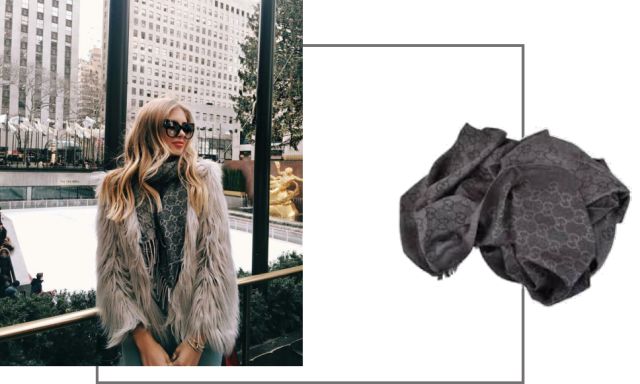 大牌围巾经典款,大牌围巾戴法简单好看