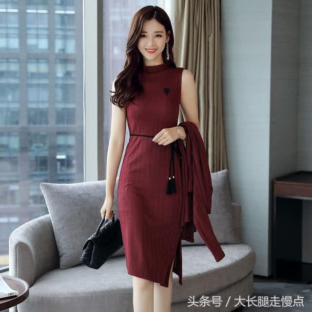 2022春季连衣裙收腰显瘦黑白配,适合秋冬穿的显瘦连衣裙新款