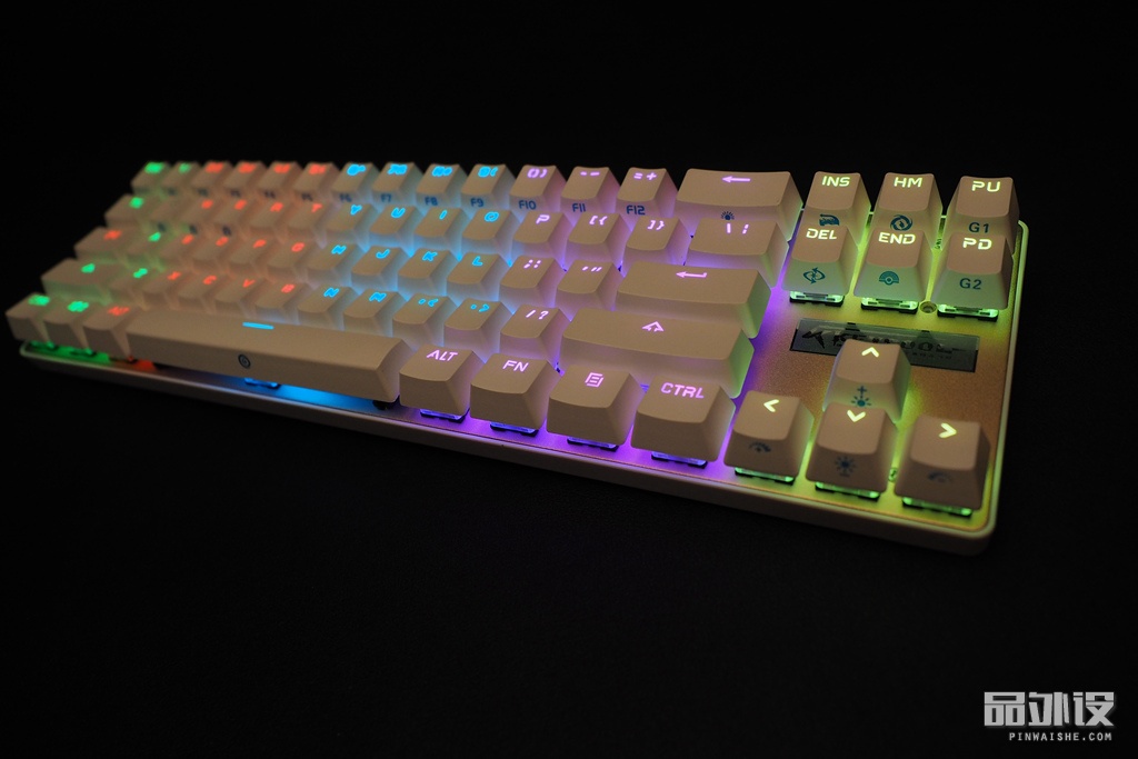 一代凯酷键盘拆解,凯酷87键盘测评