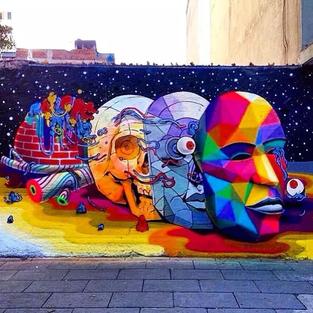 上帝涂鸦：他将废弃教堂变成了彩虹天堂