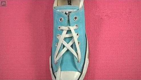 双鞋带鞋子怎么系鞋带才好看,帆布鞋系鞋带不露鞋带头