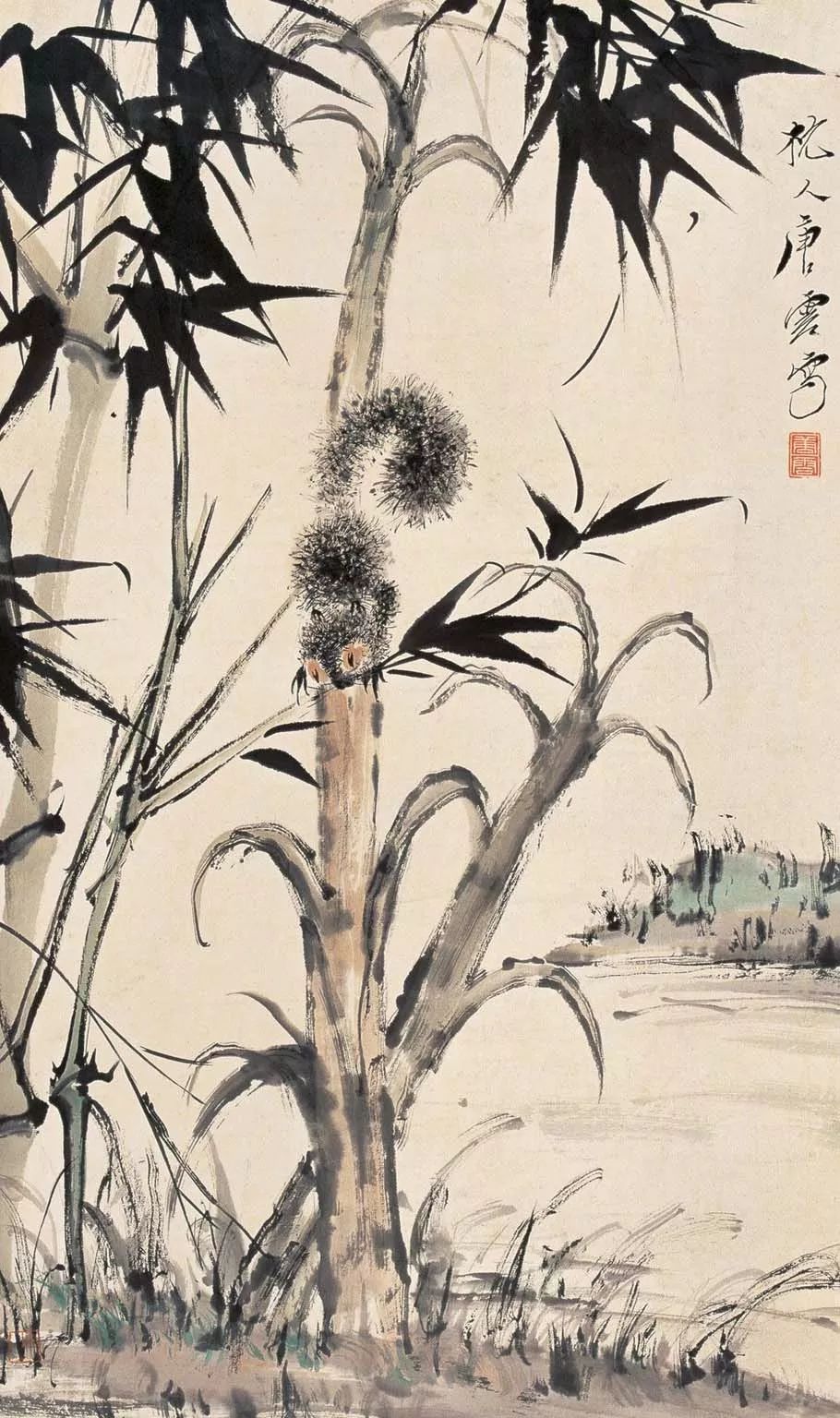 唐云早期花鸟作品欣赏,唐云先生花鸟条幅全集