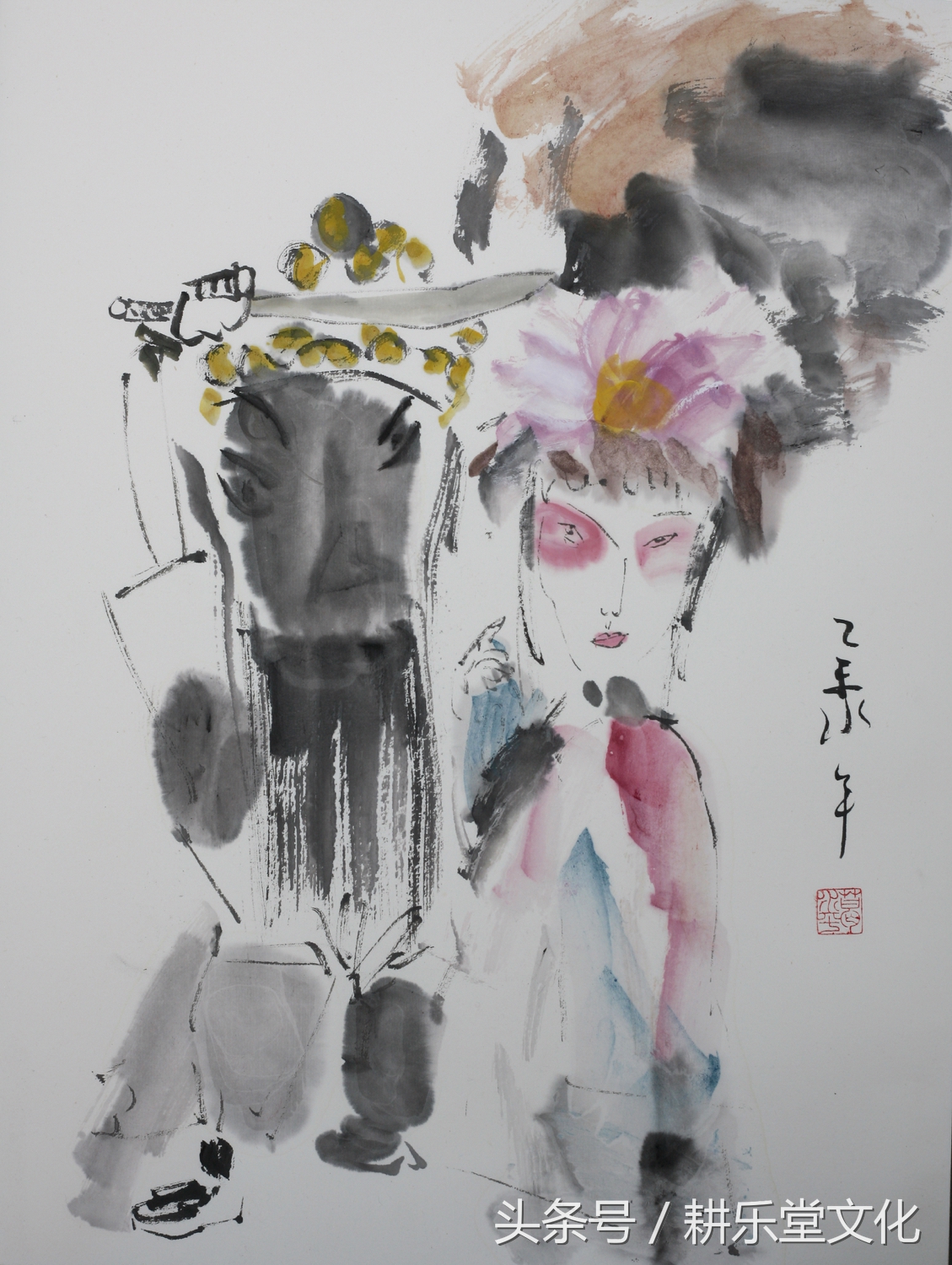 美女作家画驴,画出了浓郁的泥土气息