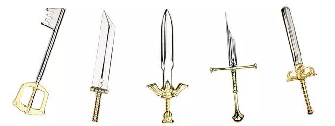 白领精英们，以后打领带可以选个游戏主题的领带夹了