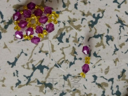 伞的串珠方法,小雨伞串珠