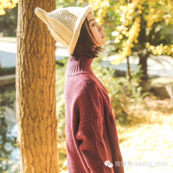复古风宽松毛衣,复古麻花毛衣中长款羊绒