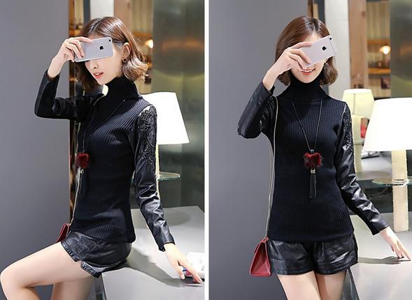 2015新款打底蕾丝长袖,今年最爆款加绒蕾丝打底