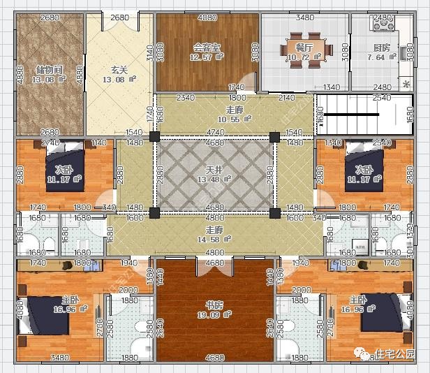 老旧四合院设计图及效果图,农村比较简单一点的中式四合院