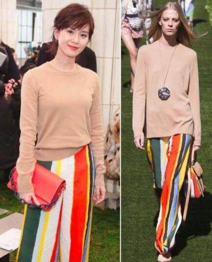 刘诗诗同框看秀,刘诗诗杨幂同框美翻了