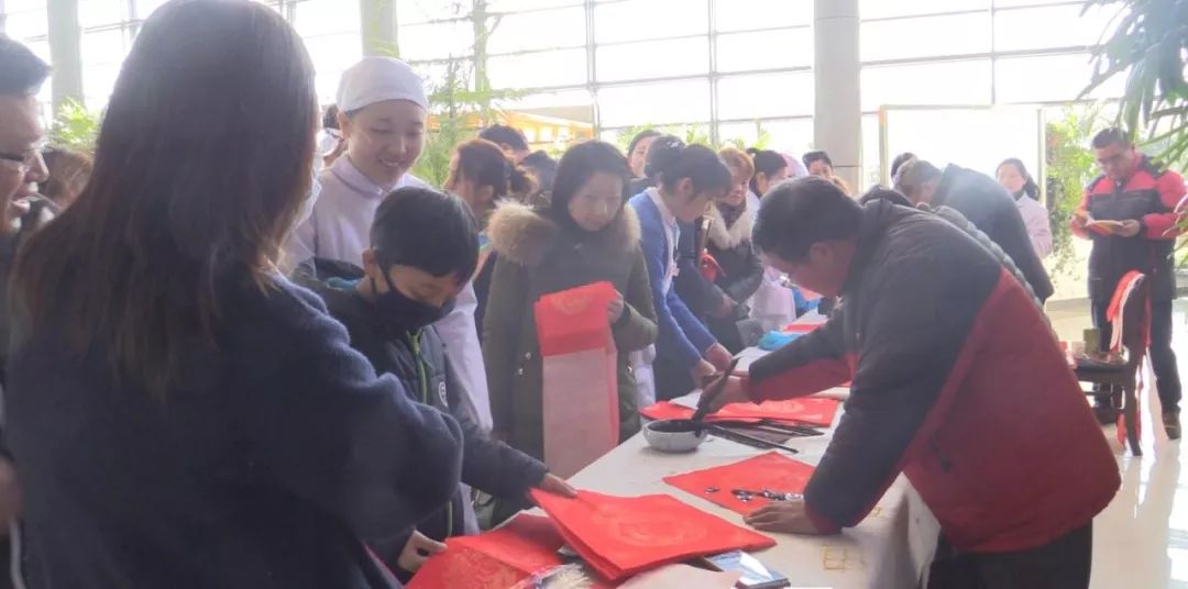 迎春接福|唐闸书画院书法名家送“福”进六院