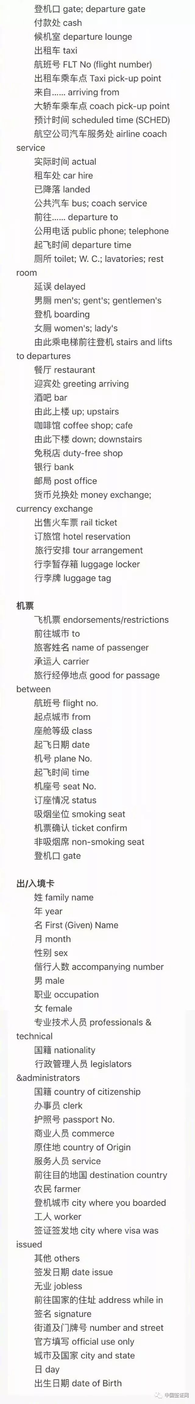 出国英语小知识,出国必备英语句子