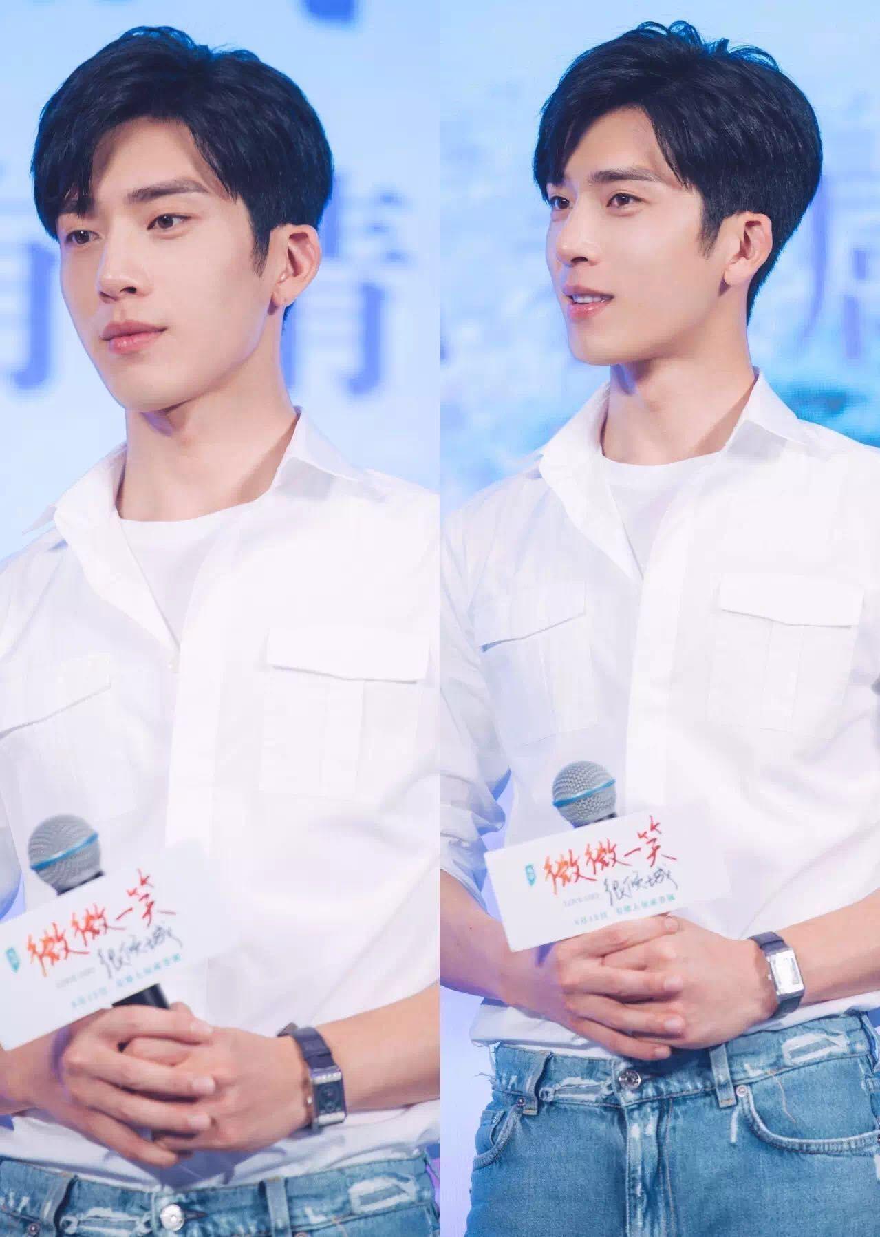 李易峰黑衬衫黑领带,李易峰白衬衫西装搭配