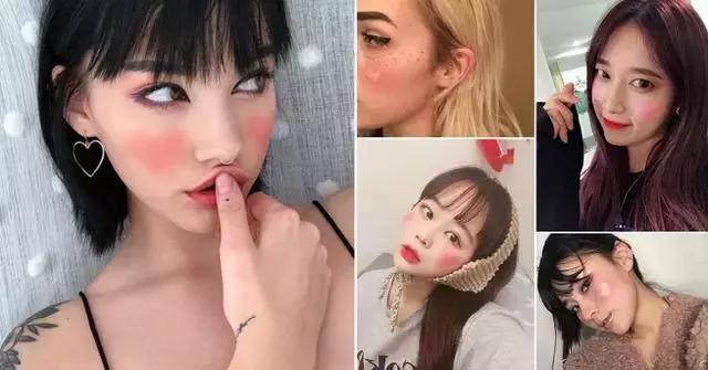 有爱心的腮红,lilybyred爱心腮红黄黑皮