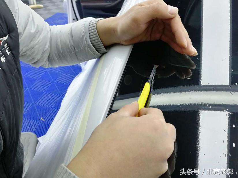 宝马5系玻璃膜反光,宝马5系标轴版贴膜