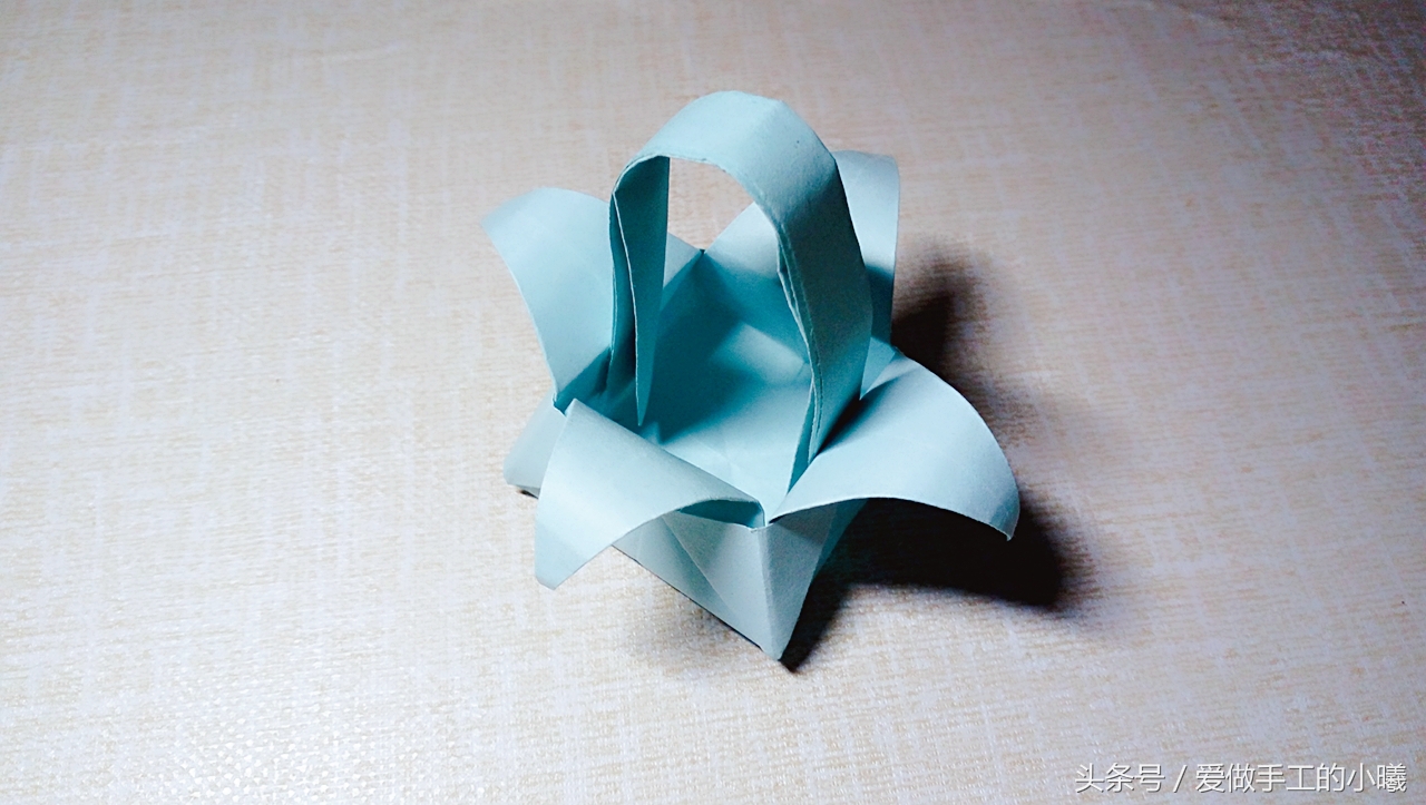 花篮简单手工折纸,折纸花篮简单教程