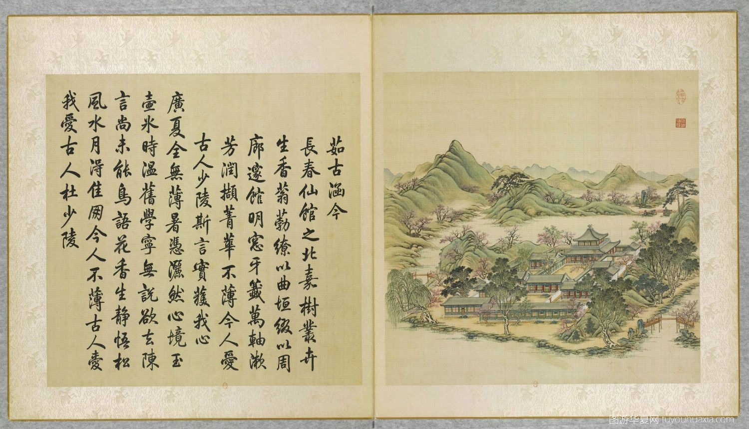 圆明园各个景点的复原图,图游华夏