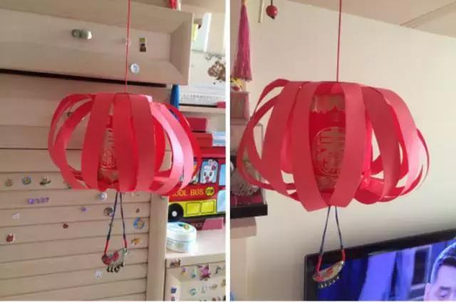 中秋灯笼手工制作小学生一年级,一二三年级中秋简单手工灯笼做法