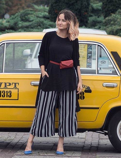 七分裙裤怎么搭配上衣才好看,裙裤怎么搭配比较好看呢