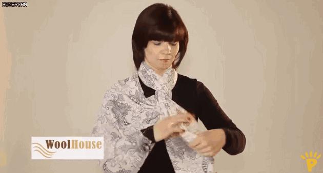 告诉你围巾怎样系得优雅有气质